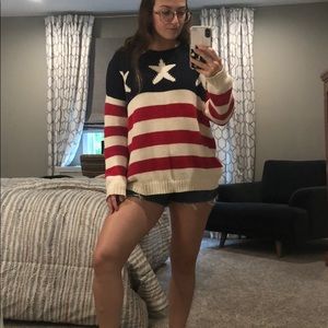 ★ ★ ★ American flag sweater